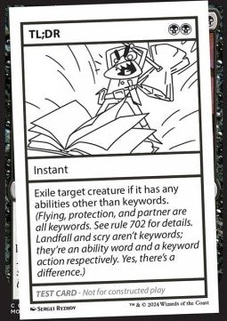 TL;DR - Mystery Booster 2: Playtest Cards (Special)