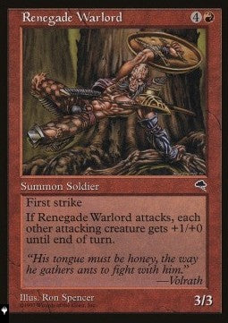 Renegade Warlord - Mystery Booster 2: Reprints from Across Magic's History (Uncommon)