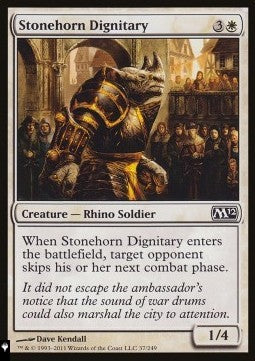 Stonehorn Dignitary - Mystery Booster 2: Reprints from Across Magic's History (Common)