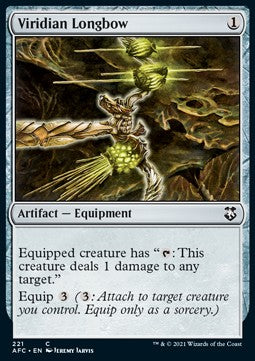 Viridian Longbow - Commander: Adventures in the Forgotten Realms (Common) [AFC-221]