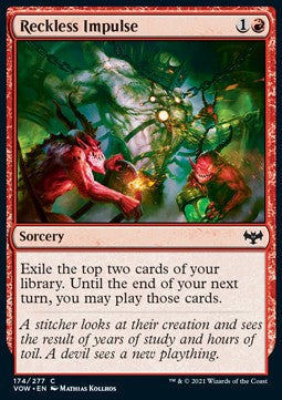 Reckless Impulse⁣ - Innistrad: Crimson Vow⁣ (Common)⁣ [174]