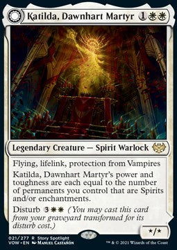 Katilda, Dawnhart Martyr // Katilda's Rising Dawn⁣ - Innistrad: Crimson Vow⁣ (Rare)⁣ [21]