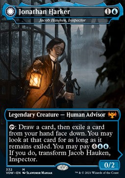 Jacob Hauken, Inspector // Hauken's Insight (V.2)⁣ - Innistrad: Crimson Vow: Extras⁣ (Mythic)⁣ [332]