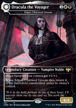 Edgar, Charmed Groom // Edgar Markov's Coffin (V.2)⁣ - Innistrad: Crimson Vow: Extras⁣ (Rare)⁣ [341]