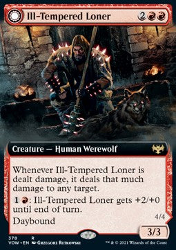 Ill-Tempered Loner // Howlpack Avenger⁣ - Innistrad: Crimson Vow: Extras⁣ (Rare)⁣ [378]