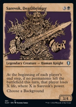 Sarevok, Deathbringer (V.2)⁣ - Commander Legends: Battle for Baldur's Gate: Extras⁣ (Uncommon)⁣ [391]