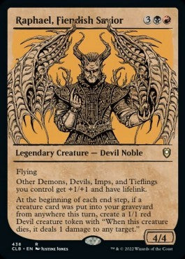 Raphael, Fiendish Savior (V.2)⁣ - Commander Legends: Battle for Baldur's Gate: Extras⁣ (Rare)⁣ [438]