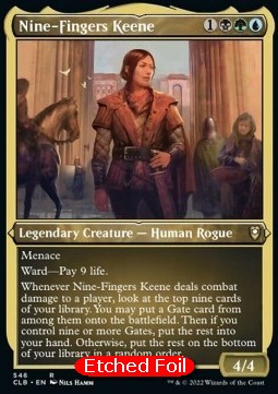 Nine-Fingers Keene (V.1)⁣ - Commander Legends: Battle for Baldur's Gate: Extras⁣ (Rare)⁣ [546]