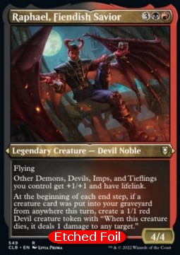 Raphael, Fiendish Savior (V.1)⁣ - Commander Legends: Battle for Baldur's Gate: Extras⁣ (Rare)⁣ [549]