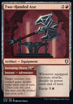 Two-Handed Axe // Sweeping Cleave⁣ - Commander Legends: Battle for Baldur's Gate⁣ (Uncommon)⁣ [203]