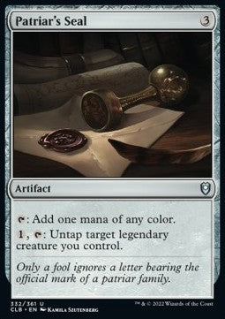 Patriar's Seal⁣ - Commander Legends: Battle for Baldur's Gate⁣ (Uncommon)⁣ [332]