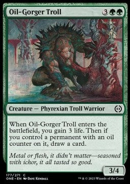 Oil-Gorger Troll⁣ - Phyrexia: All Will Be One⁣ (Common)⁣ [177]