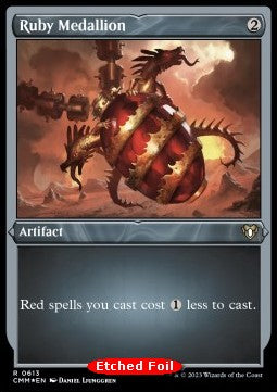 Ruby Medallion⁣ - Commander Masters: Extras⁣ (Rare)⁣ [613]