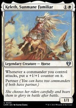 Keleth, Sunmane Familiar⁣ - Commander Masters⁣ (Uncommon)⁣ [33]
