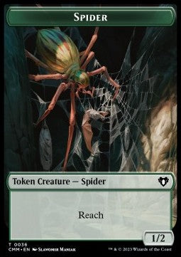 Spider Token (G 1/2) // The Monarch⁣ - Commander Masters: Extras⁣ (Token)⁣ [T 36/50]