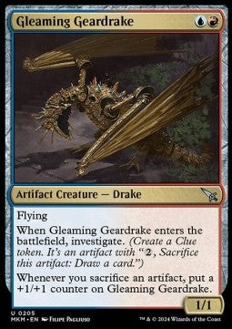 Gleaming Geardrake⁣ - Murders at Karlov Manor⁣ (Uncommon)⁣ [205]