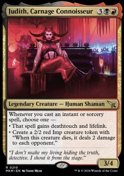 Judith, Carnage Connoisseur⁣ - Murders at Karlov Manor⁣ (Rare)⁣ [210]