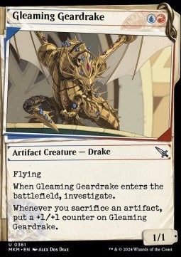 Gleaming Geardrake⁣ - Murders at Karlov Manor: Extras⁣ (Uncommon)⁣ [361]