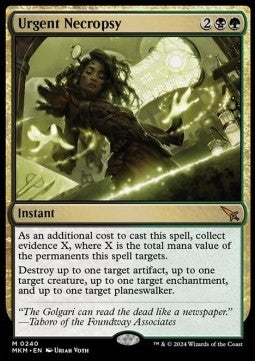 Urgent Necropsy⁣ - Murders at Karlov Manor⁣ (Mythic)⁣ [240]