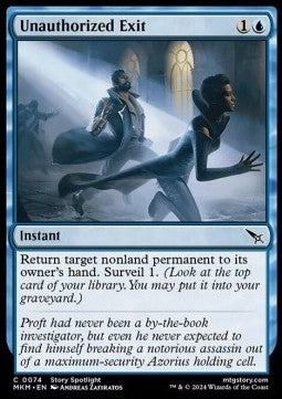 Unauthorized Exit⁣ - Murders at Karlov Manor⁣ (Common)⁣ [74]