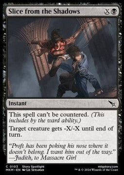 Slice from the Shadows⁣ - Murders at Karlov Manor⁣ (Common)⁣ [103]