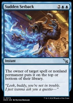 Sudden Setback⁣ - Murders at Karlov Manor⁣ (Uncommon)⁣ [72]