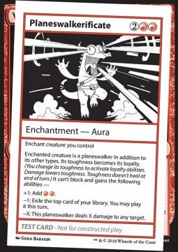 Planeswalkerificate - Mystery Booster 2: Playtest Cards (Special)