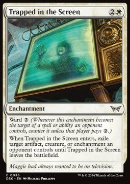 Trapped in the Screen⁣ - Duskmourn: House of Horror⁣ (Common)⁣ [36]