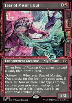 Fear of Missing Out⁣ - Duskmourn: House of Horror: Extras⁣ (Rare)⁣ [316]