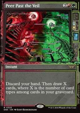 Peer Past the Veil⁣ - Duskmourn: House of Horror: Extras⁣ (Rare)⁣ [325]