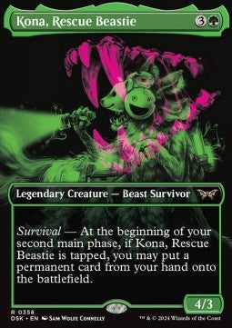 Kona, Rescue Beastie (V.2)⁣ - Duskmourn: House of Horror: Extras⁣ (Rare)⁣ [358]