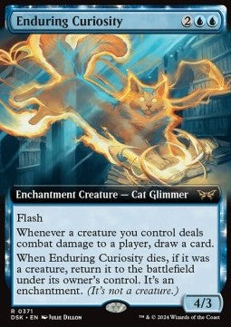Enduring Curiosity (V.1)⁣ - Duskmourn: House of Horror: Extras⁣ (Rare)⁣ [371]