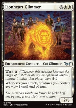 Lionheart Glimmer⁣ - Duskmourn: House of Horror⁣ (Uncommon)⁣ [19]