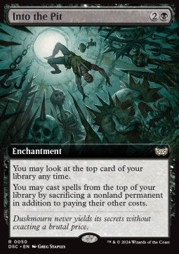 Into the Pit⁣ - Commander: Duskmourn: House of Horror: Extras⁣ (Rare)⁣ [50]