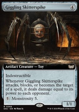 Giggling Skitterspike⁣ - Commander: Duskmourn: House of Horror: Extras⁣ (Rare)⁣ [66]