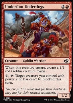 Underfoot Underdogs⁣ - Tarkir: Dragonstorm⁣ (Common)⁣ [129]