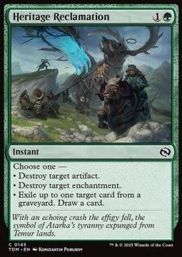 Heritage Reclamation⁣ - Tarkir: Dragonstorm⁣ (Common)⁣ [145]