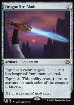 Dragonfire Blade⁣ - Tarkir: Dragonstorm⁣ (Rare)⁣ [240]