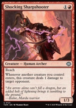 Shocking Sharpshooter⁣ - Tarkir: Dragonstorm⁣ (Uncommon)⁣ [121]