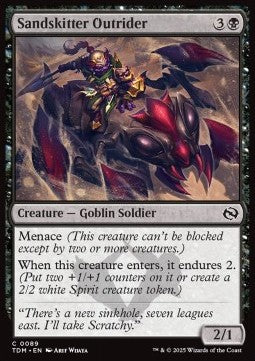 Sandskitter Outrider⁣ - Tarkir: Dragonstorm⁣ (Common)⁣ [89]