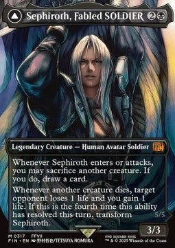 Sephiroth, Fabled SOLDIER // Sephiroth, One-Winged Angel (V.1)⁣ - Magic: The Gathering - FINAL FANTASY: Extras⁣ (Mythic)⁣ [317]