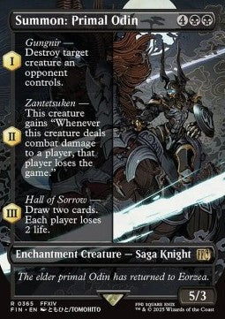 Summon: Primal Odin⁣ - Magic: The Gathering - FINAL FANTASY: Extras⁣ (Rare)⁣ [365]
