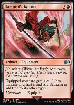 Samurai's Katana⁣ - Magic: The Gathering - FINAL FANTASY⁣ (Uncommon)⁣ [154]