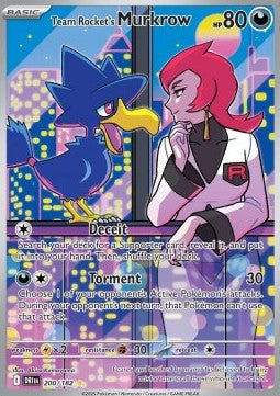 Team Rocket's Murkrow⁣ - Destined Rivals⁣ (Illustration Rare)⁣ [200]