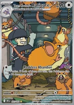 Team Rocket's Raticate⁣ - Destined Rivals⁣ (Illustration Rare)⁣ [202]