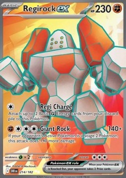 Regirock ex⁣ - Destined Rivals⁣ (Ultra Rare)⁣ [214]