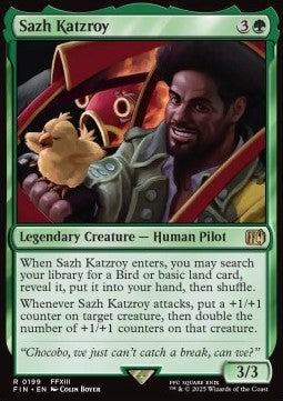 Sazh Katzroy⁣ - Magic: The Gathering - FINAL FANTASY⁣ (Rare)⁣ [199]