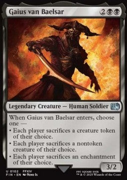 Gaius van Baelsar⁣ - Magic: The Gathering - FINAL FANTASY⁣ (Uncommon)⁣ [102]