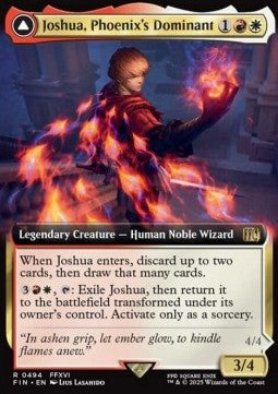 Joshua, Phoenix's Dominant // Phoenix, Warden of Fire (V.2)⁣ - Magic: The Gathering - FINAL FANTASY: Extras⁣ (Rare)⁣ [494]