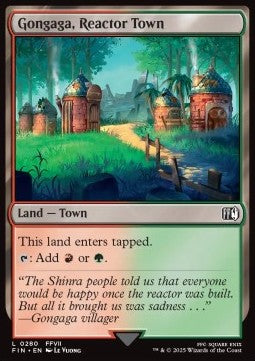 Gongaga, Reactor Town⁣ - Magic: The Gathering - FINAL FANTASY⁣ (Land)⁣ [280]